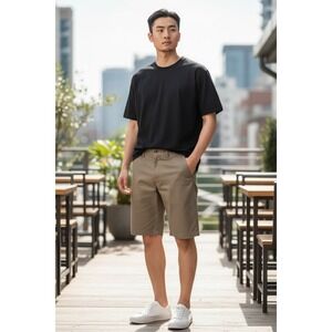 Volcom Men's Khaki Chino Shorts‎ Size 36 Casual Everyday Outdoor Comfort